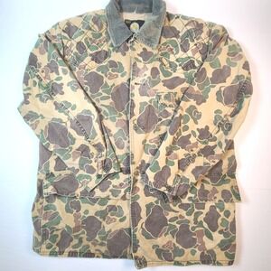 Vintage Sears Roebuck Field Tested Hunting Jacket 60s 70s‎ Camo Canvas USA